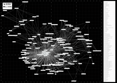 A1026 a conformist inverted black and white map of influence